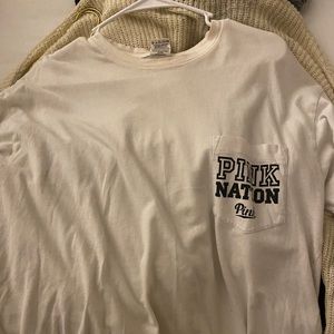 vs pink long sleeve shirt
